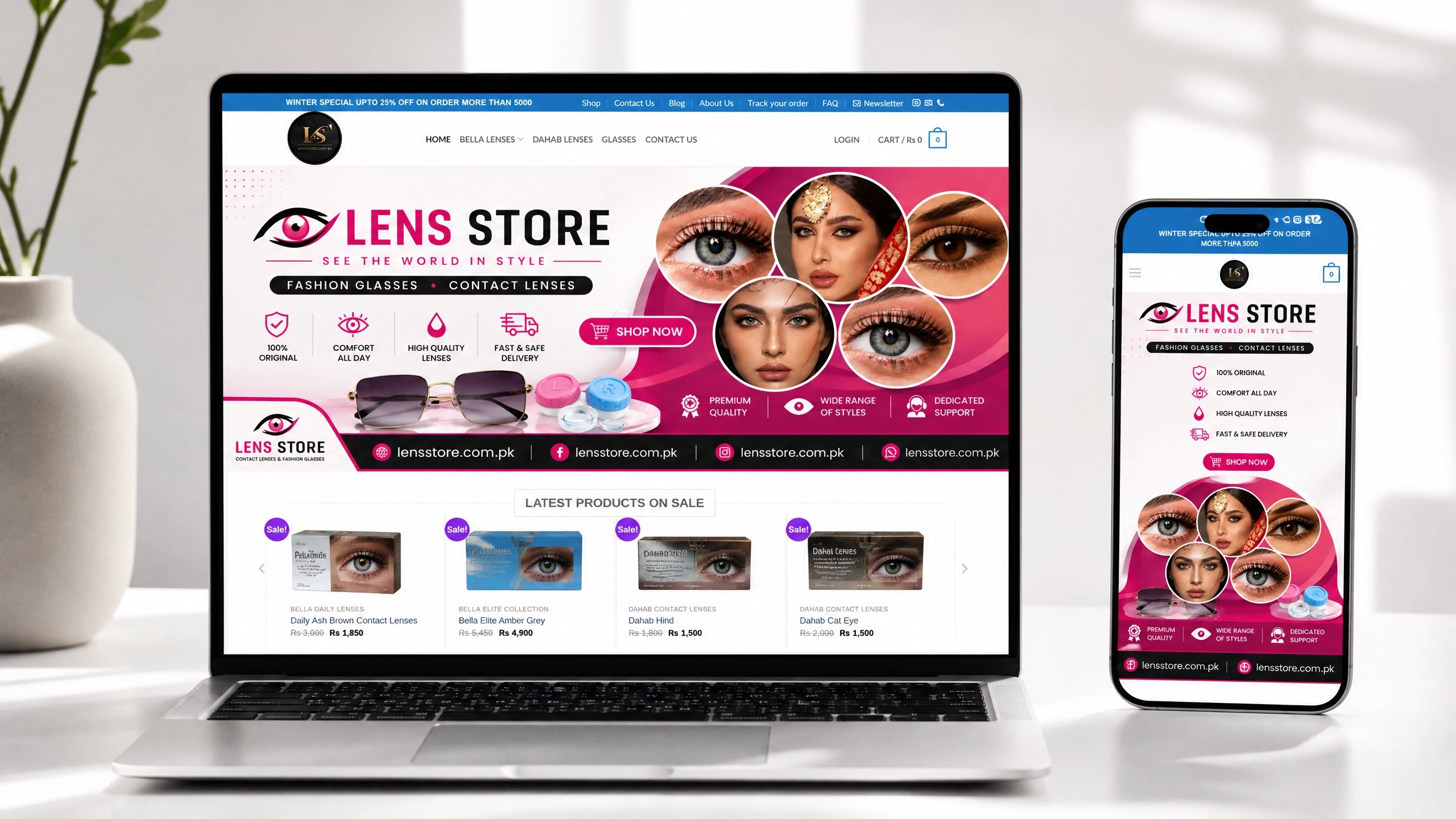 Ecommerce  Lens Store